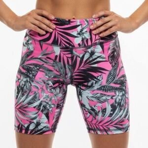 EVCR Women’s Colorful Tropical Athletic Biker Shorts